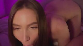 The couple has an unrestricted sex session with no one around to bother them