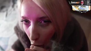 A guy caught a prostitute and fucked her in his fur coat