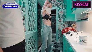 A beautiful maid with a tight ass delivers more than just room service