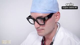 The doctor checked the girl and then things got sexual