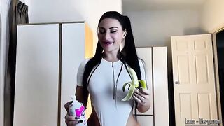 A hot brunette gets her hungry stepsister needs satisfied with cock