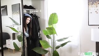 The little girl got her pussy wet and asked him not to stop