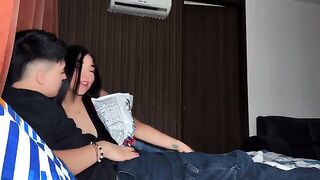 The woman could not restrain herself and asked for more intense sex