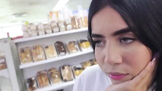 The girl is ready to jump on the cock in any situation and place