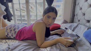 A young and sexy stepsister has a hot and steamy affair