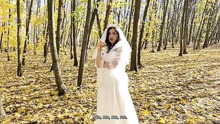 A white dress can be removed, but the cock should be kept