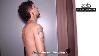 An experienced lioness teaches a young cub how to handle himself in the shower