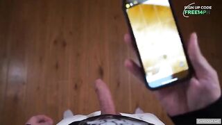 A juicy chick gets fucked in her sweet mouth