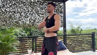 A busty brunette gets fucked hard by a muscular guy in HD