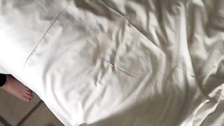 A hot nurse is sharing a bed with her patient