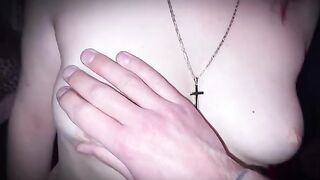 The size is right — it gets hard, a thrilling downblouse scene