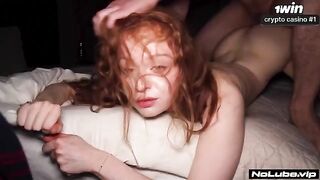 A tilt of the head, from a kiss to swallowing