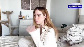 The best friend was almost caught, sharing a bed in a risky setup