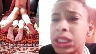A beautiful Brazilian babe got her asshole gapped hard