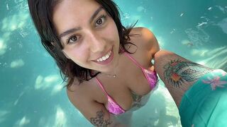 Can I give you a blowjob right here? Do you mind? (Bigger load)