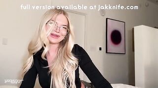 The girl is a slut and likes to dominate in bed