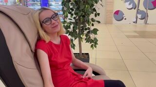A girl got fucked in the public toilet for money