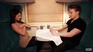 A girl lost her cards to a guy on the train, so she had sex with him