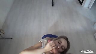 Anny Walker's stepsister roleplay gets her cum on ass