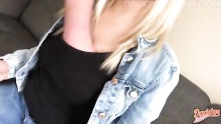 I fill my hairy pussy with cum in this steamy POV