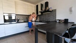 (DIALOGHI IN ITALIANO) Squirt and I get fucked as a reward