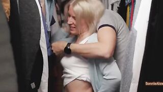 Couple have spontaneous sex right in the dressing room