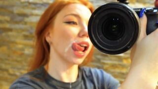 An extreme blowjob with a Russian beauty who loves to suck cock