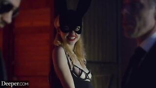 Blonde Chloe Cherry gets her asshole gapped by horny fuckers
