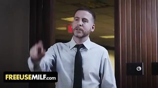 Submissive big tits moms get fucked by their boss