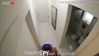 A nanny, played by petite Anastasia Knight, celebrates New Year’s Eve in a risky way