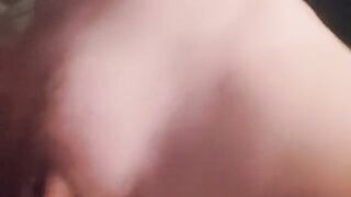 I played with her tits, then she sucked my dick and came